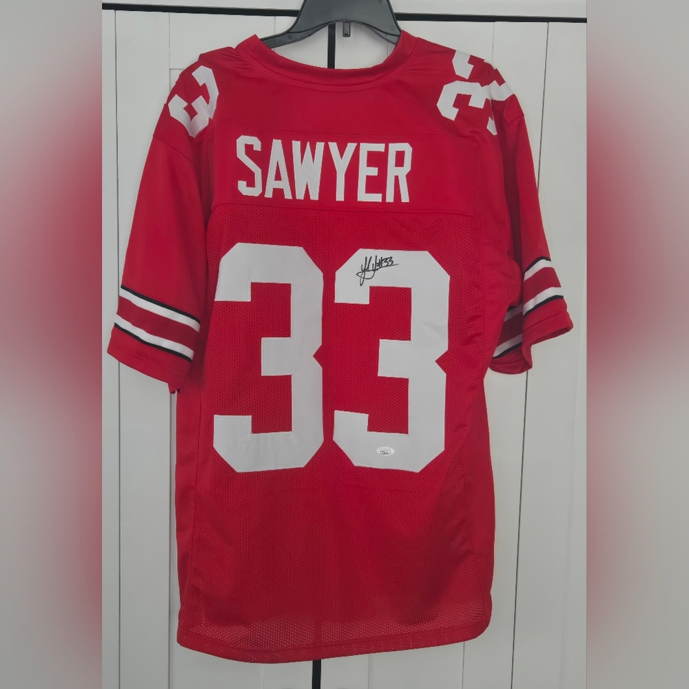 Jack Sawyer Ohio State Buckeyes Signed Custom Jersey JSA Cert.